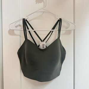 NWT- Lululemon like a cloud longline bra - 12 b/c cup- palm deco
